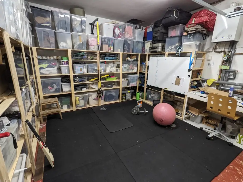 Home gym/storage solution
