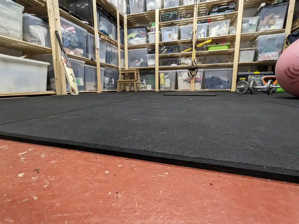 1-metre home gym rubber matting